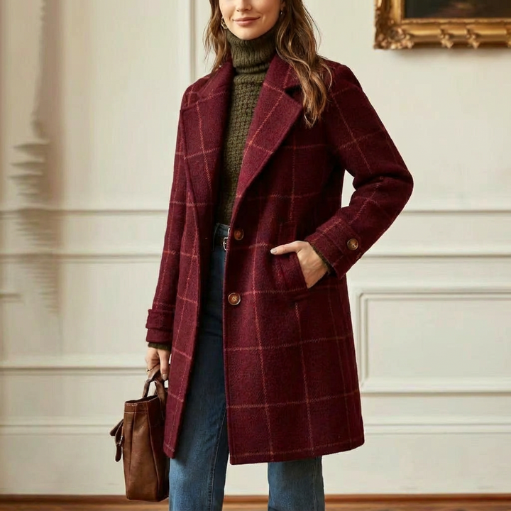 MAEVE | CHECKED WINTER COAT