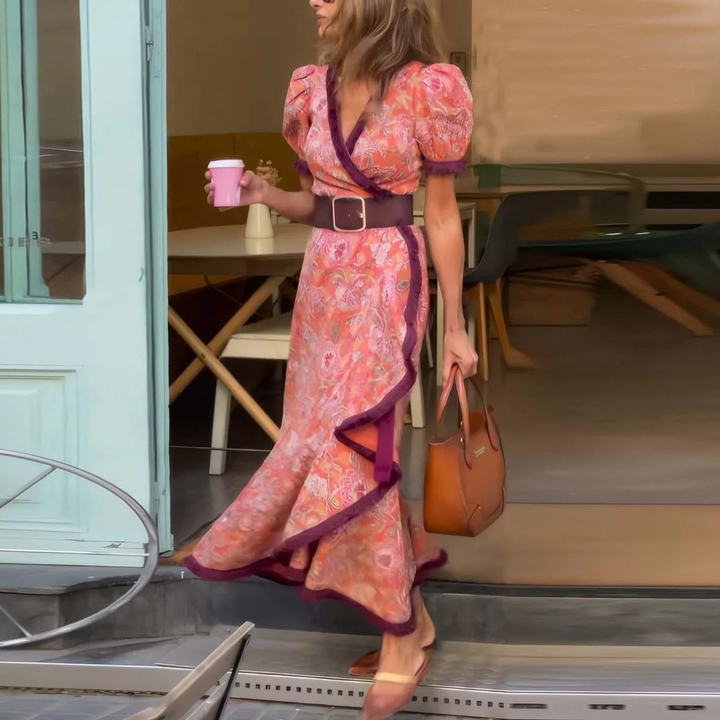 SERENA | ELEGANT PINK MAXI DRESS