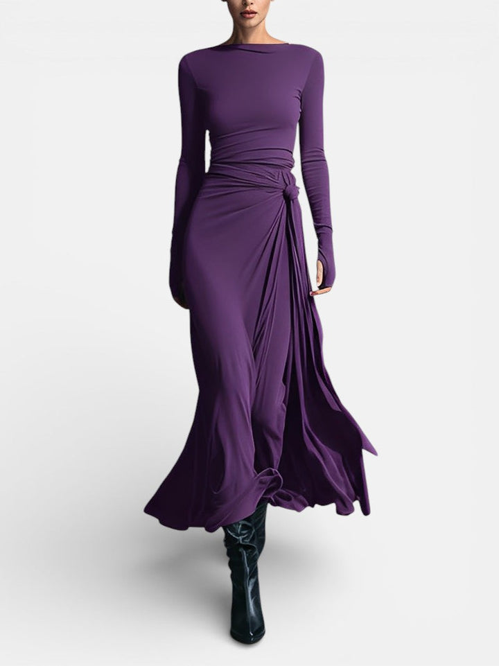 AISLING | MAXI DRESS WITH SIDE KNOT