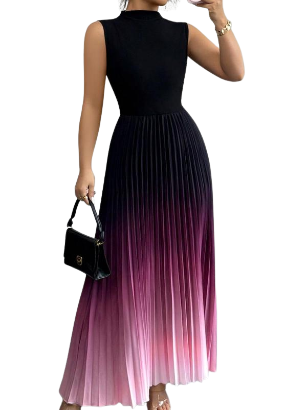 NAOISE | ELEGANT OMBRE SLEEVELESS EVENING DRESS