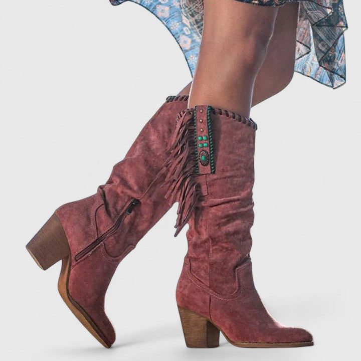 CARMEN | WESTERN FRINGE BOOTS