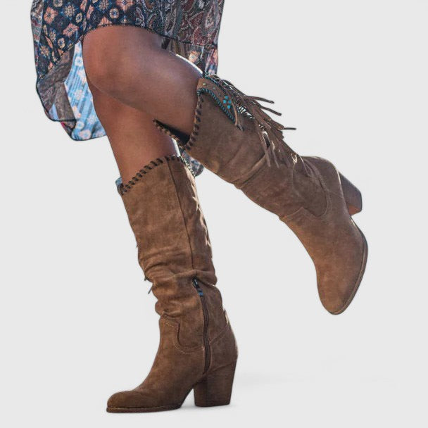 CARMEN | WESTERN FRINGE BOOTS