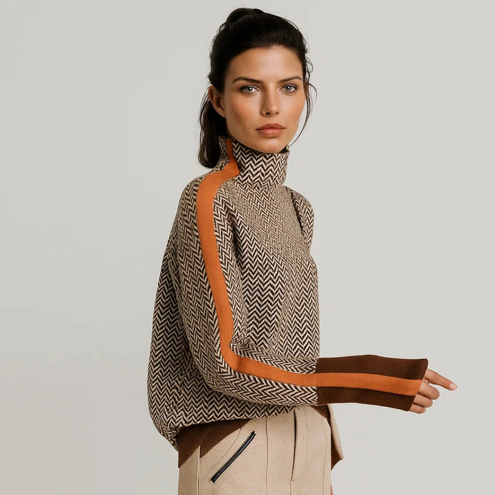 HELENE | HIGH-NECK PULLOVER
