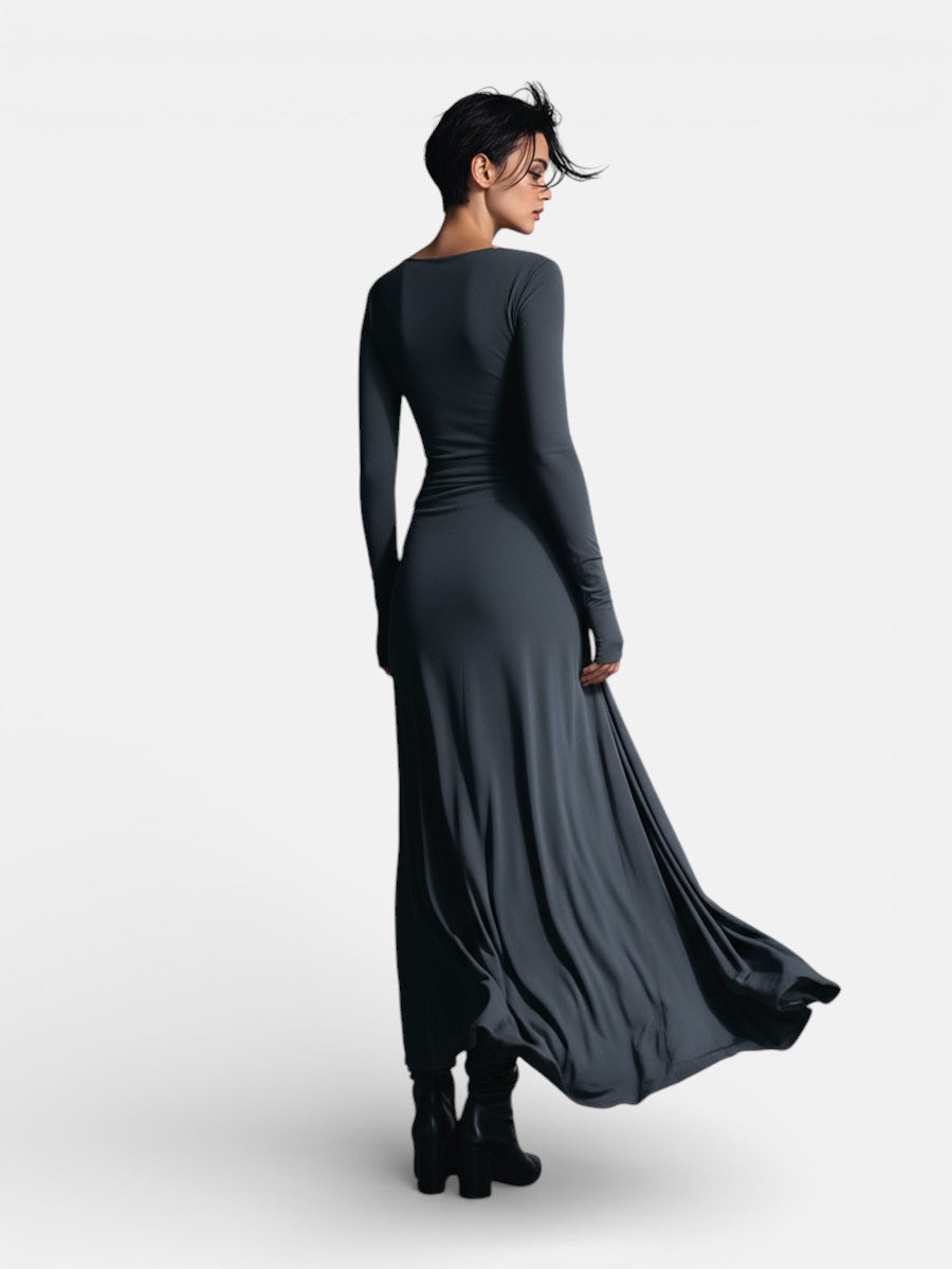 AISLING | MAXI DRESS WITH SIDE KNOT