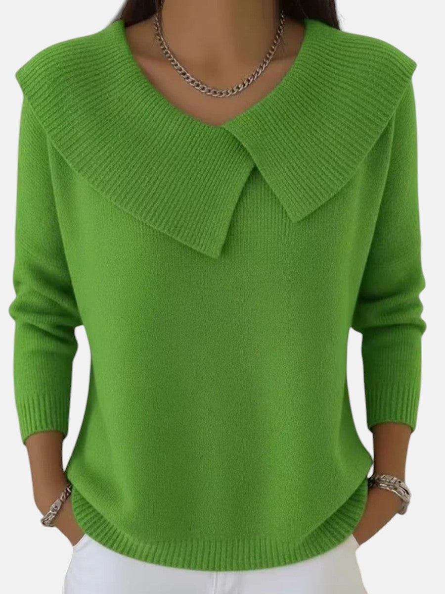 AISLING | WARM SWEATER WITH SOFT COLLAR