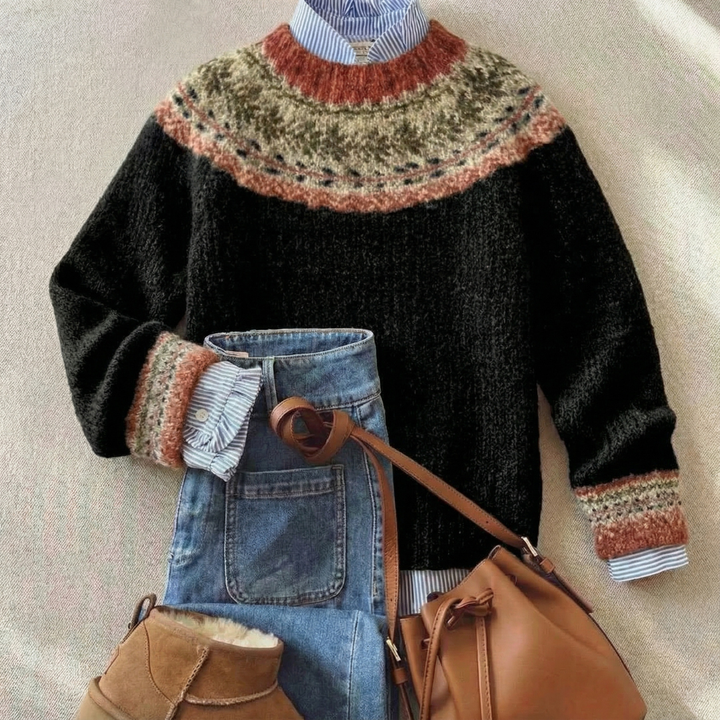 MAEVE | HERITAGE NORDIC KNIT SWEATER