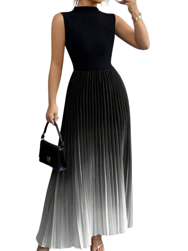 NAOISE | ELEGANT OMBRE SLEEVELESS EVENING DRESS