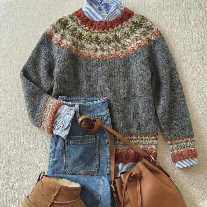 MAEVE | HERITAGE NORDIC KNIT SWEATER