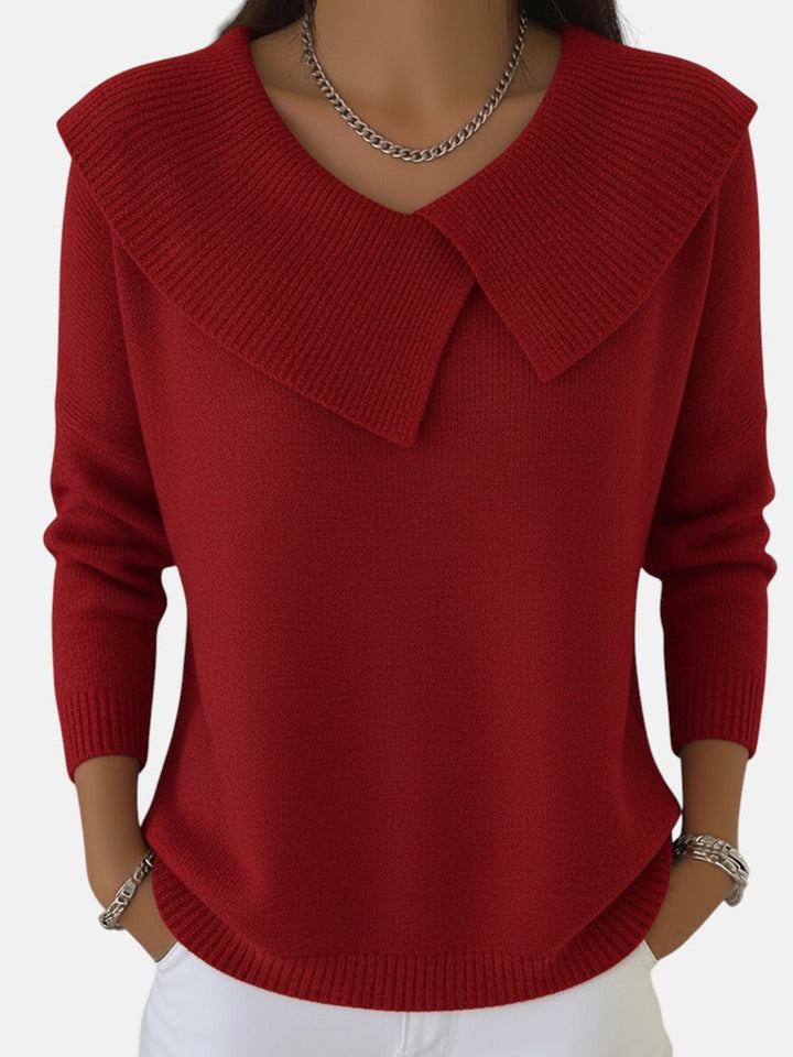 AISLING | WARM SWEATER WITH SOFT COLLAR