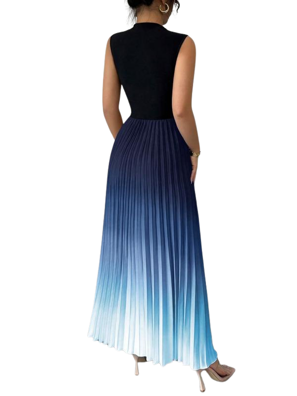 NAOISE | ELEGANT OMBRE SLEEVELESS EVENING DRESS