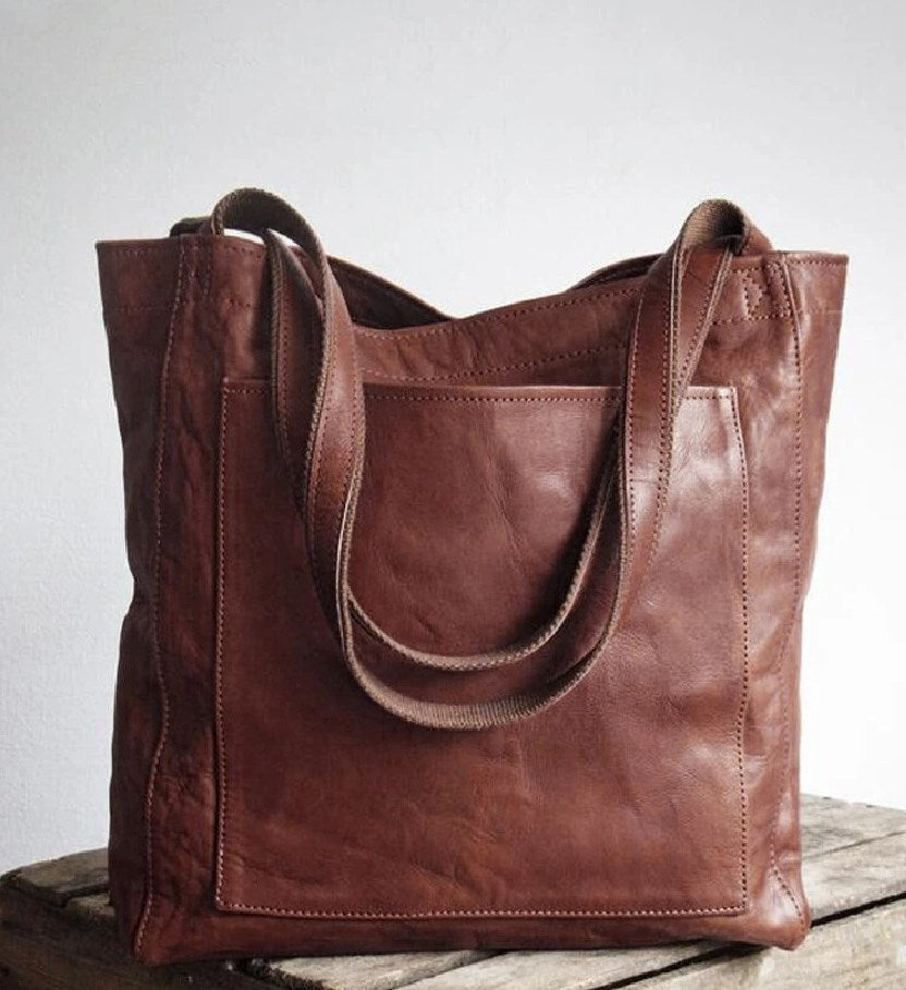 NUALA | HERITAGE VEGAN LEATHER TOTE