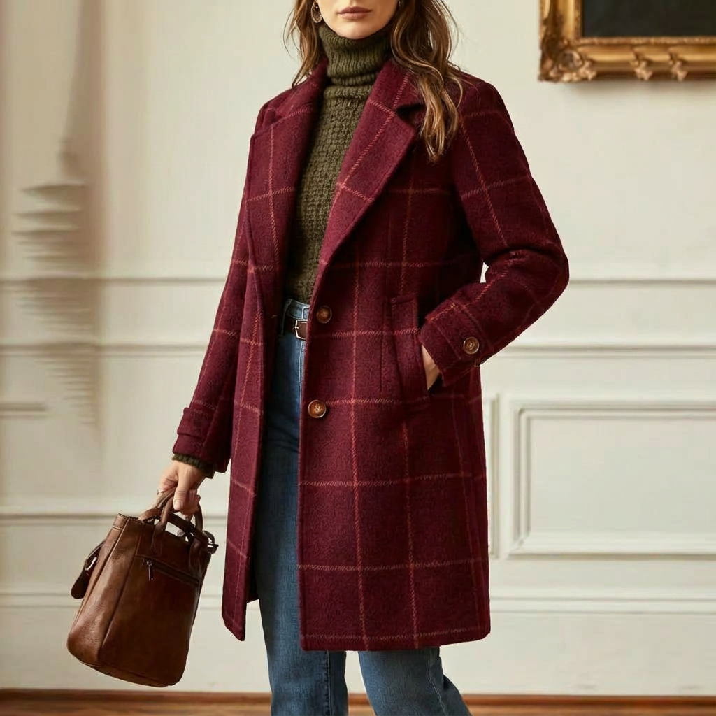 MAEVE | CHECKED WINTER COAT