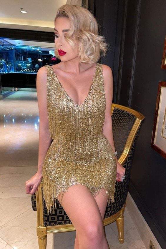 FRINGEY | ELEGANT FRINGE PARTY DRESS