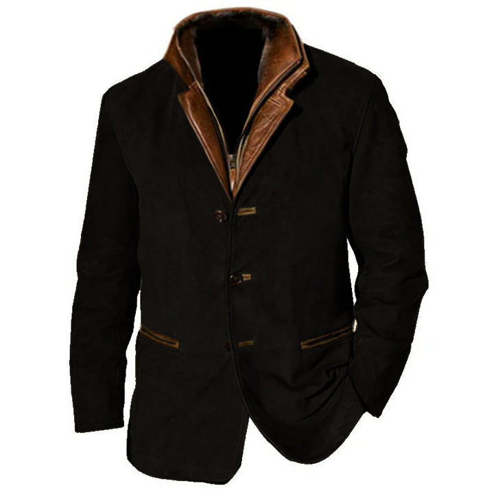 DARIAN | CLASSIC MEN'S JACKET WITH LEATHER TRIM