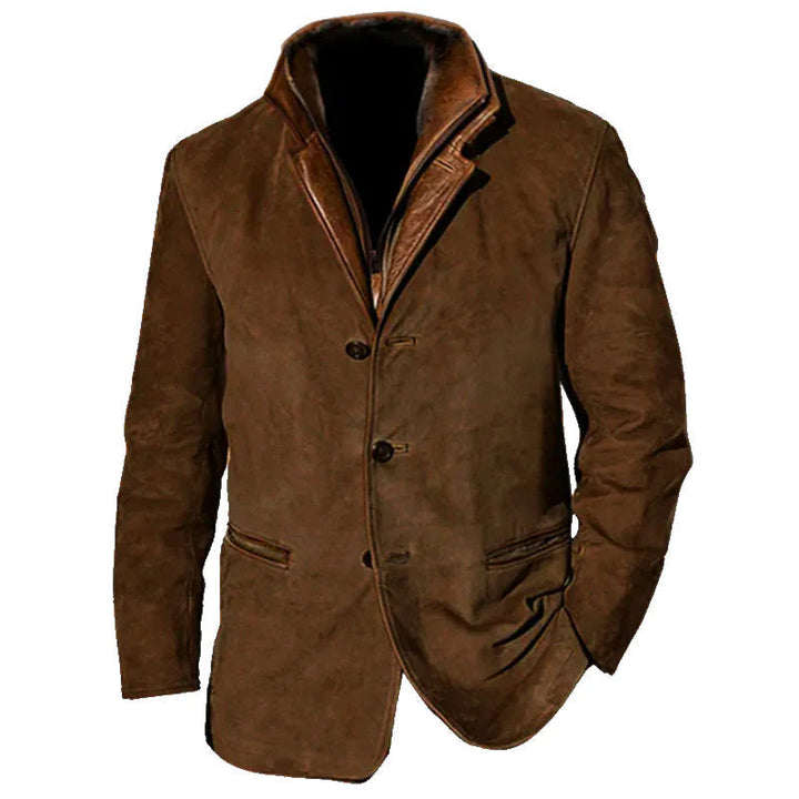 DARIAN | CLASSIC MEN'S JACKET WITH LEATHER TRIM