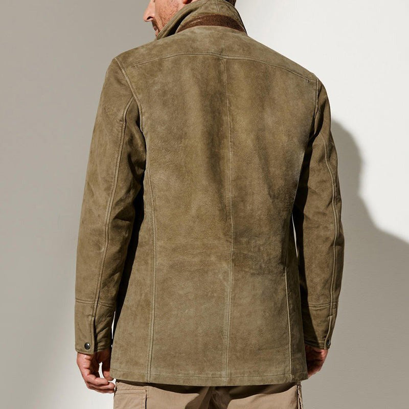DARIAN | CLASSIC MEN'S JACKET WITH LEATHER TRIM