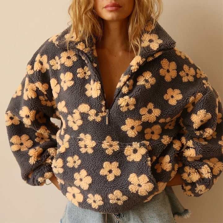 CLARISSA | FLEECE PULLOVER BLOOM