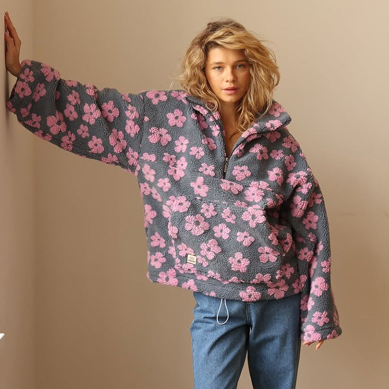 CLARISSA | FLEECE PULLOVER BLOOM