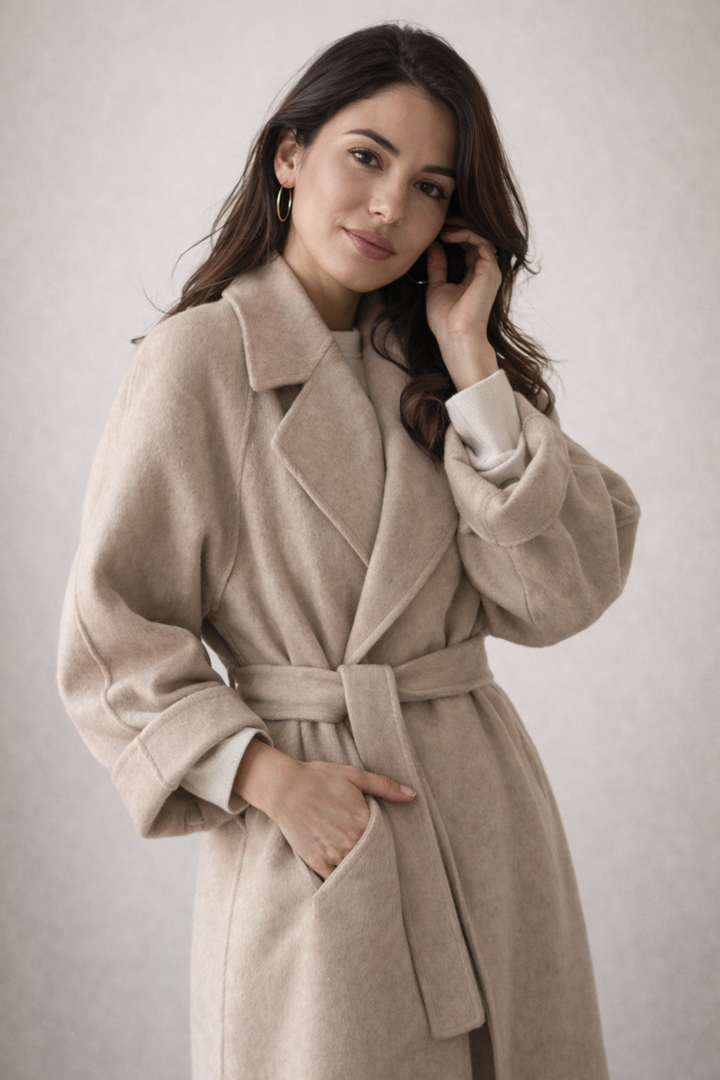 AOIBHÍN | ELEGANT BELTED LONG COAT