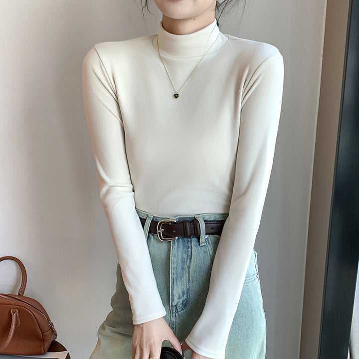 LEONA | HALF TURTLENECK LONG-SLEEVE TOP