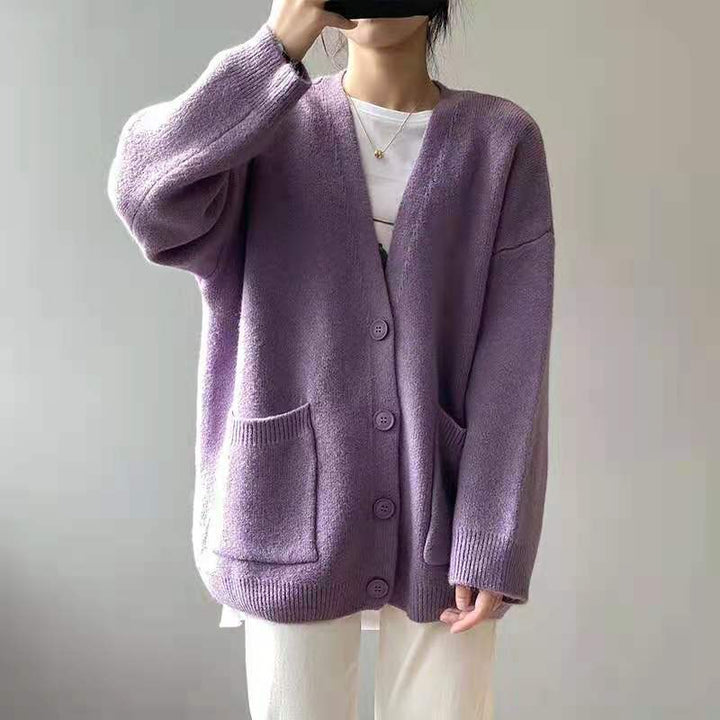 MARNIE | RELAXED V-NECK CARDIGAN