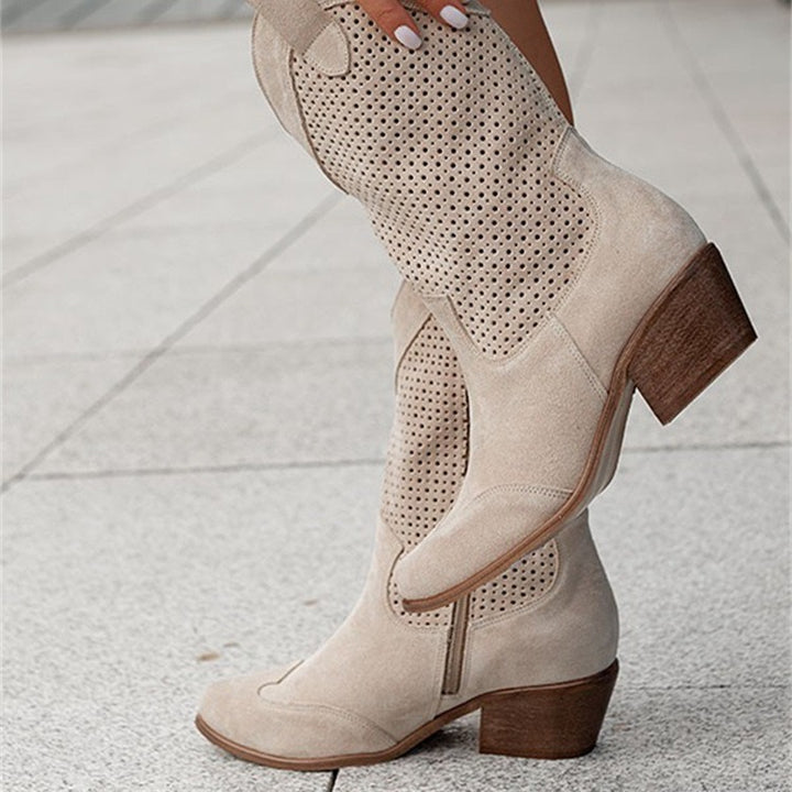 GEORGIA | WESTERN MID-HEEL BOOTS