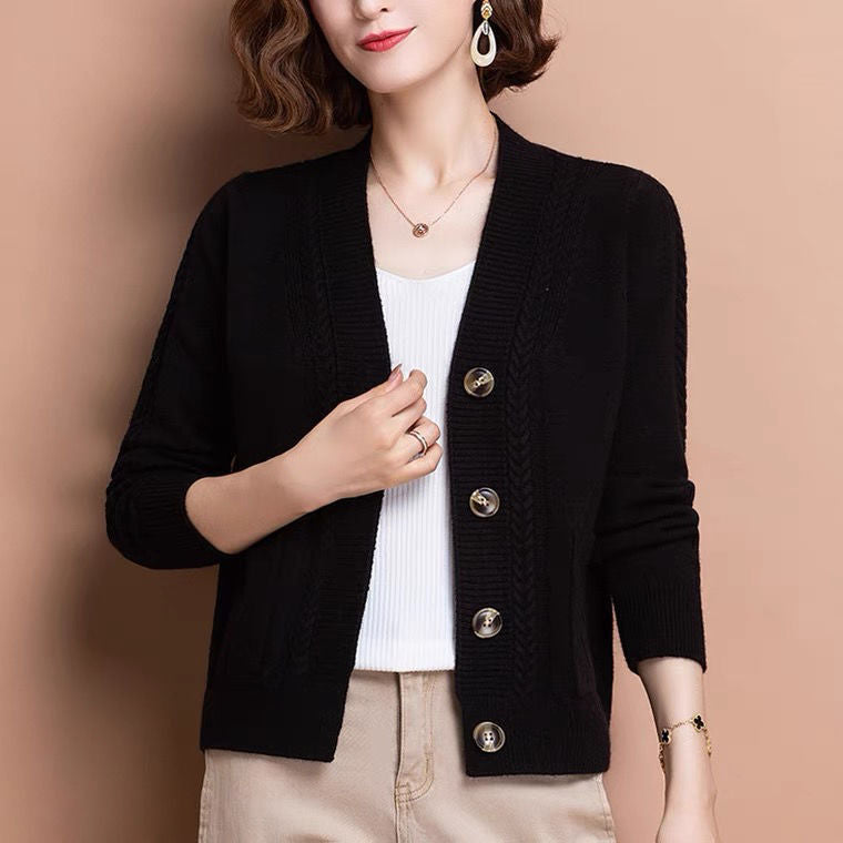 HELEN | CLASSIC V-NECK CARDIGAN