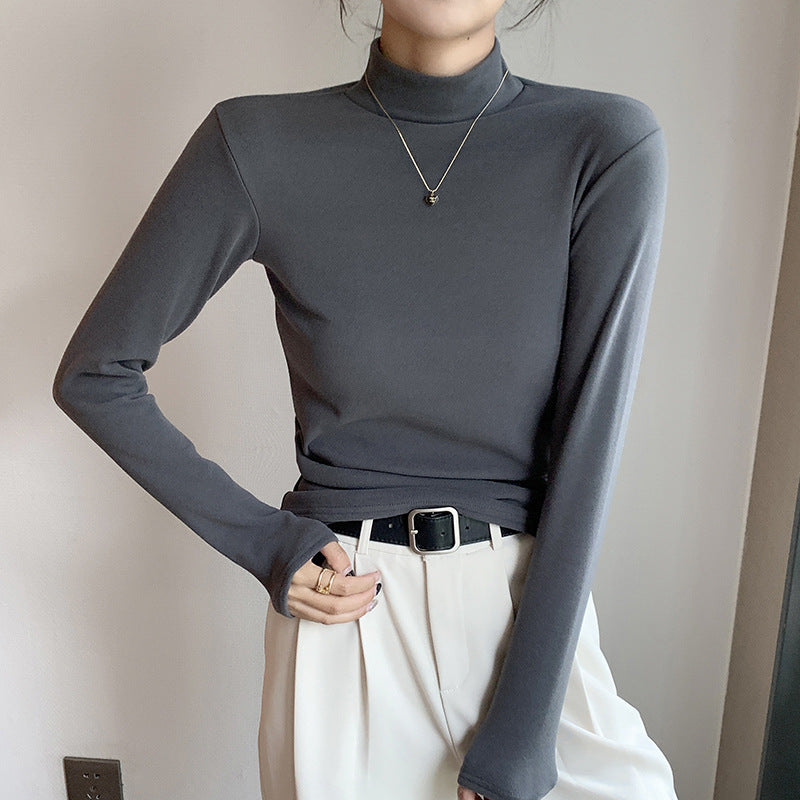 LEONA | HALF TURTLENECK LONG-SLEEVE TOP