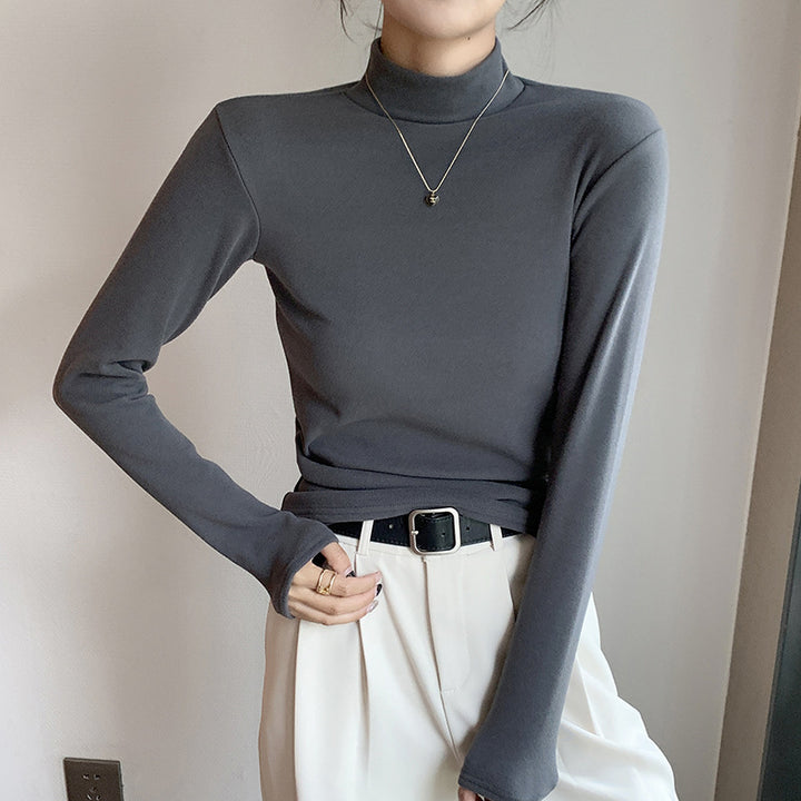 LEONA | HALF TURTLENECK LONG-SLEEVE TOP
