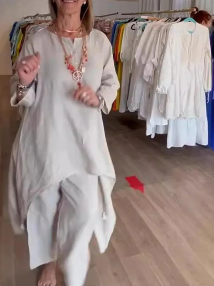 MAEVE | RELAXED TUNIC AND TROUSERS SET