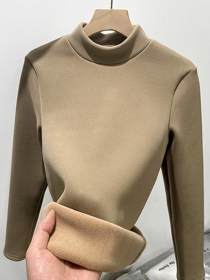 CORA | HALF TURTLENECK WARM TOP