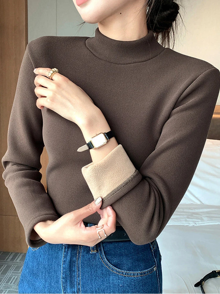CORA | HALF TURTLENECK WARM TOP