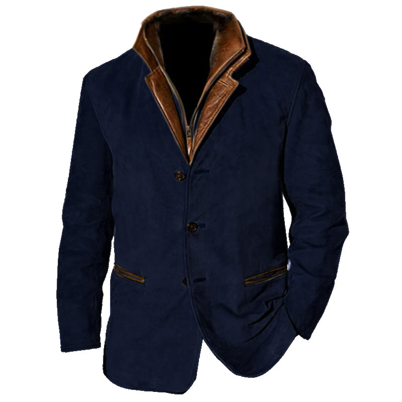 DARIAN | CLASSIC MEN'S JACKET WITH LEATHER TRIM