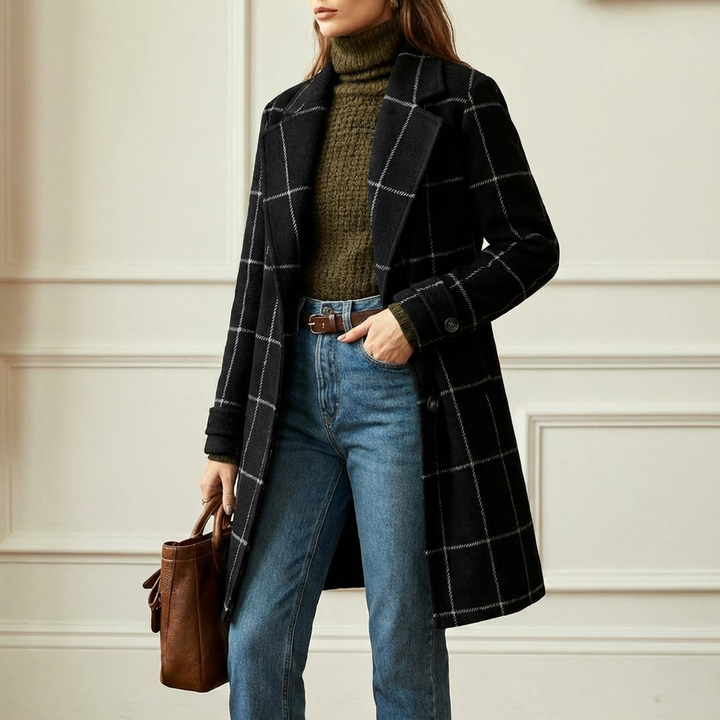 MAEVE | CHECKED WINTER COAT