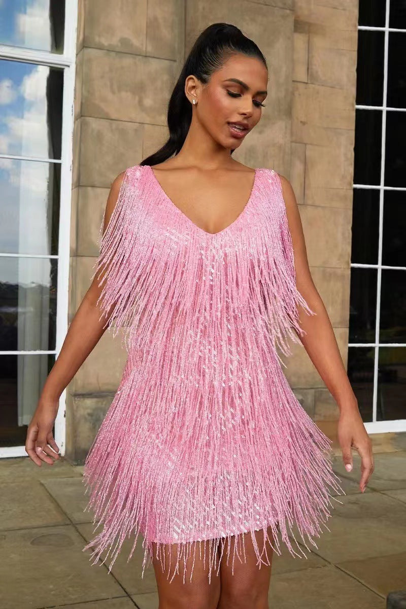 FRINGEY | ELEGANT FRINGE PARTY DRESS