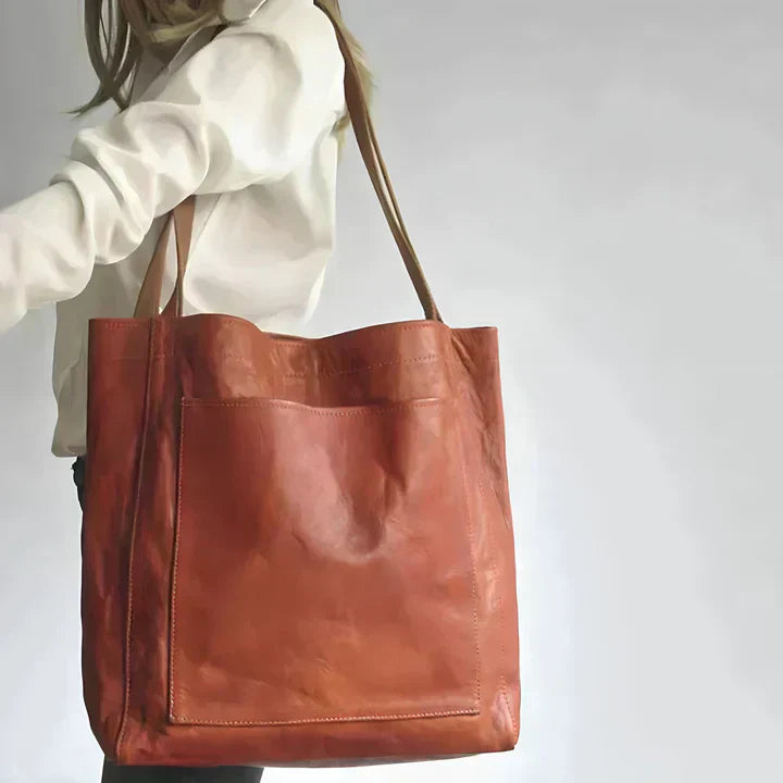 NUALA | HERITAGE VEGAN LEATHER TOTE