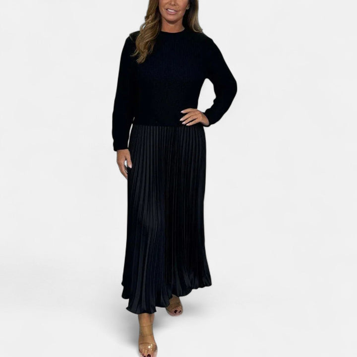 AOIFE | ELEGANT MAXI DRESS WITH PLEATED SKIRT