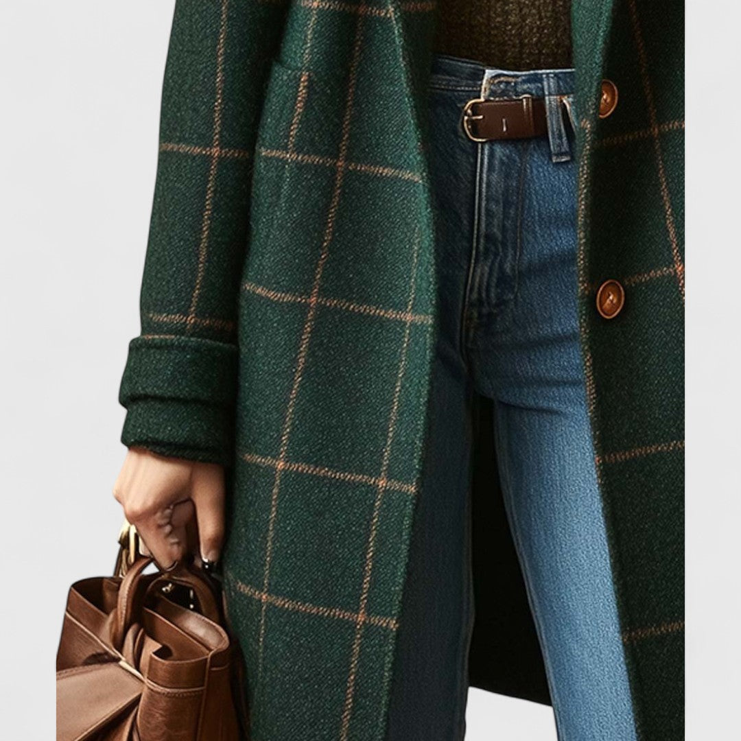 XAVINA | CLASSIC CHECK COAT